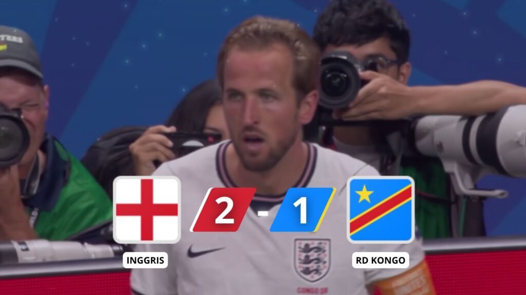 Hasil Inggris vs RD Kongo